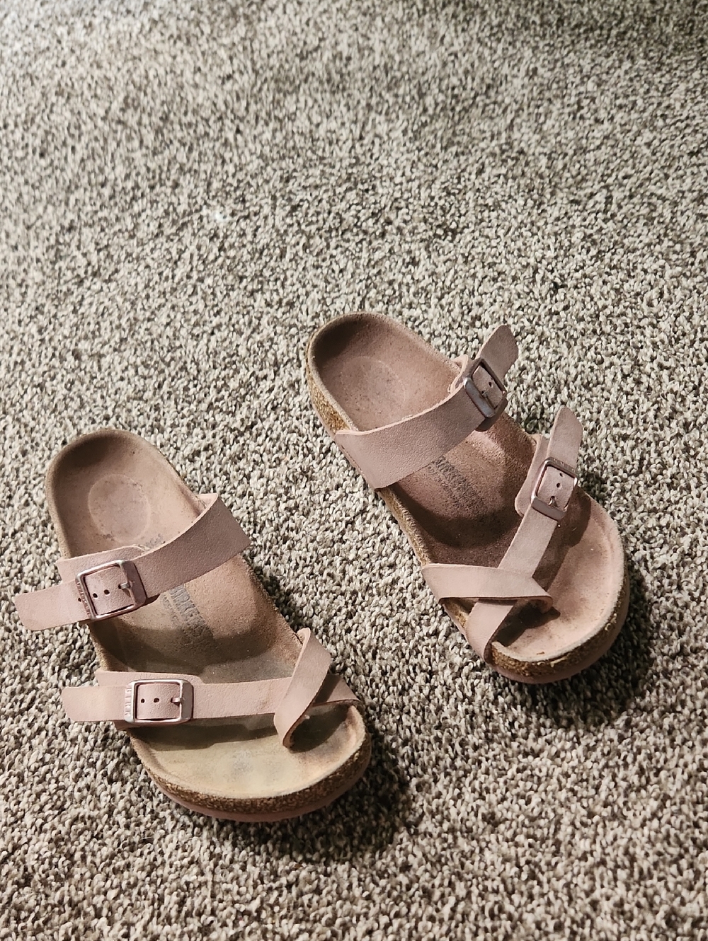 Birkenstock Girls' Double-Buckle Sandals in Dusty Pink